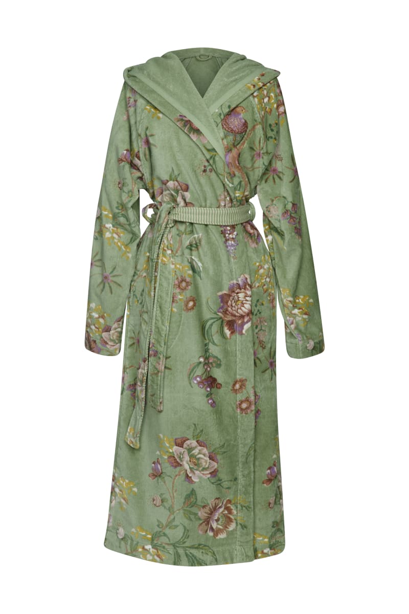 Produktbillede af Pip Studio Badekåbe Secret Garden Green XS på tilbud i høj kvalitet