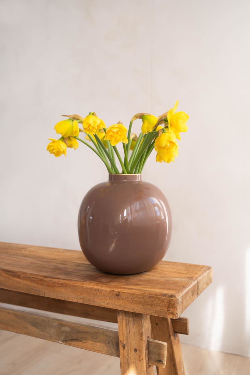 Produktbillede af Vase Metal Rust 23cm på tilbud i høj kvalitet