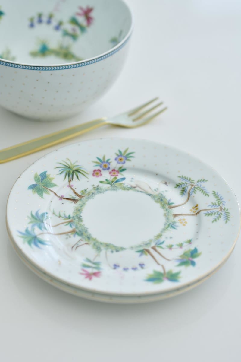Produktbillede af Plate Jolie Dots Gold 17cm på tilbud i høj kvalitet