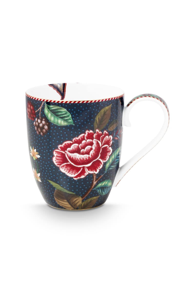 Produktbillede af Mug XL Flower Blues Blue 450ml på tilbud i høj kvalitet