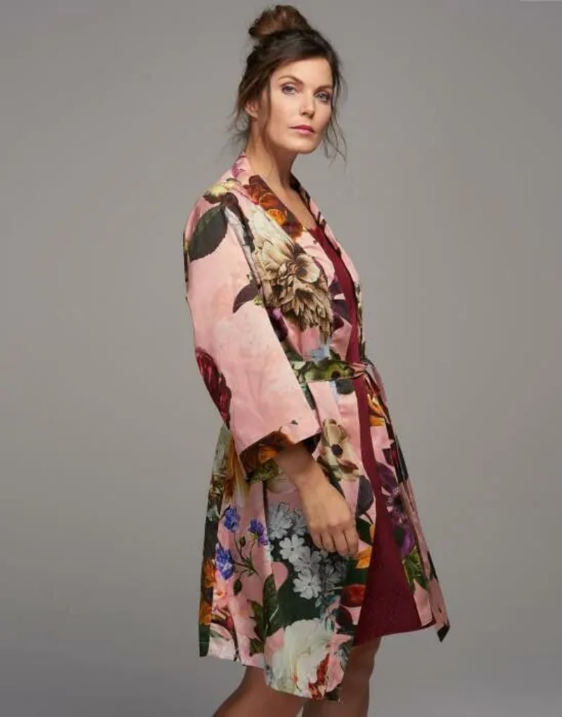 Produktbillede af Fleur rose kimono XL på tilbud i høj kvalitet