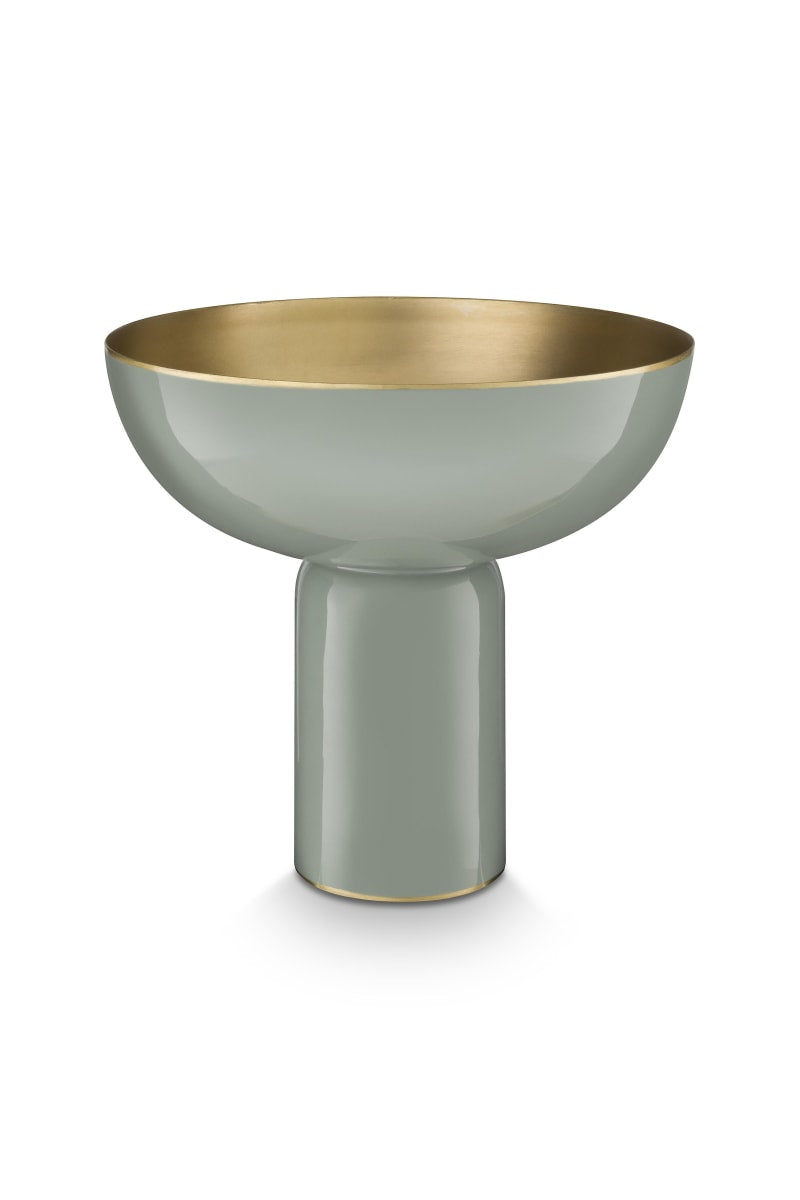 Produktbillede af Pip Studio High Tray Metal Green 24x23cm på tilbud i høj kvalitet