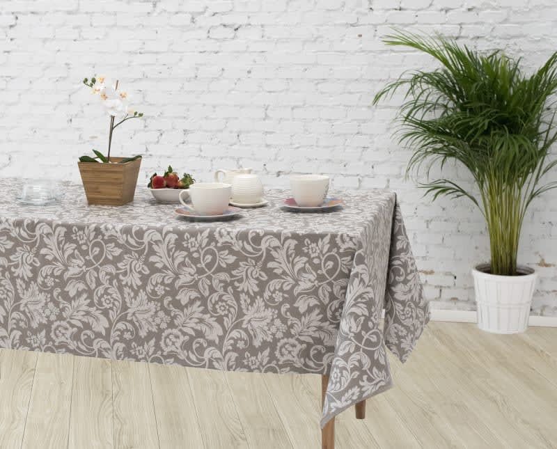 Produktbillede af Textilvoksdug 867.Versalles grå 150x300 på tilbud i høj kvalitet