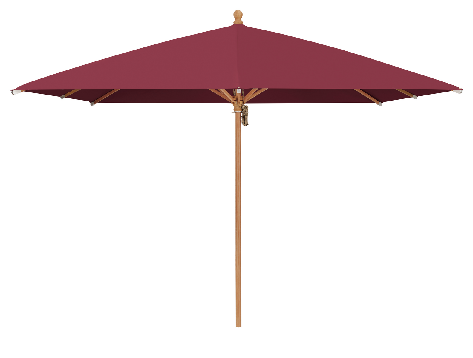 Produktbillede af Piazzino 300x300cm uden frisekant VinrØd på tilbud