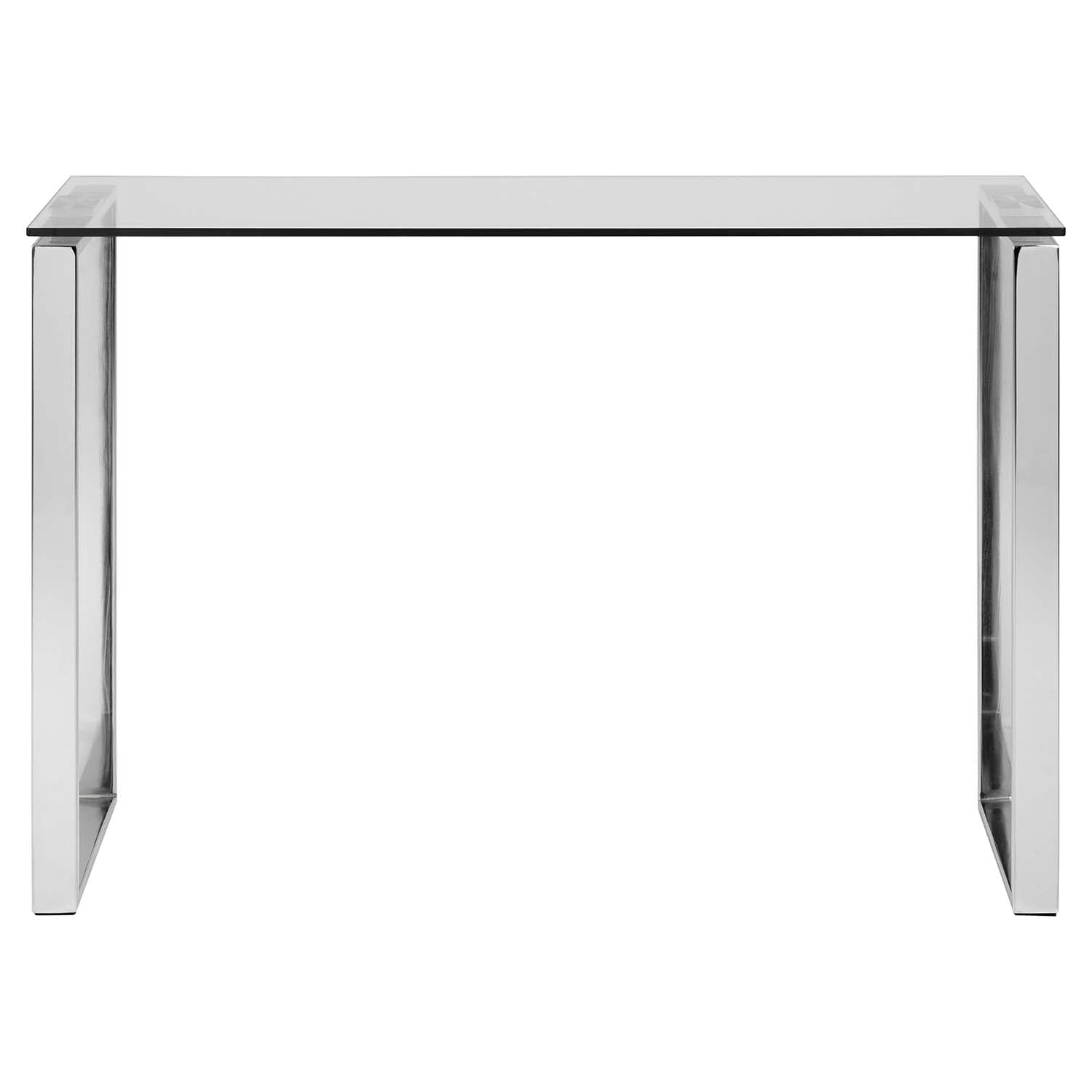 Produktbillede af ACT NORDIC Katrine konsolbord klar glas og krom metal 110x40 i premium kvalitet