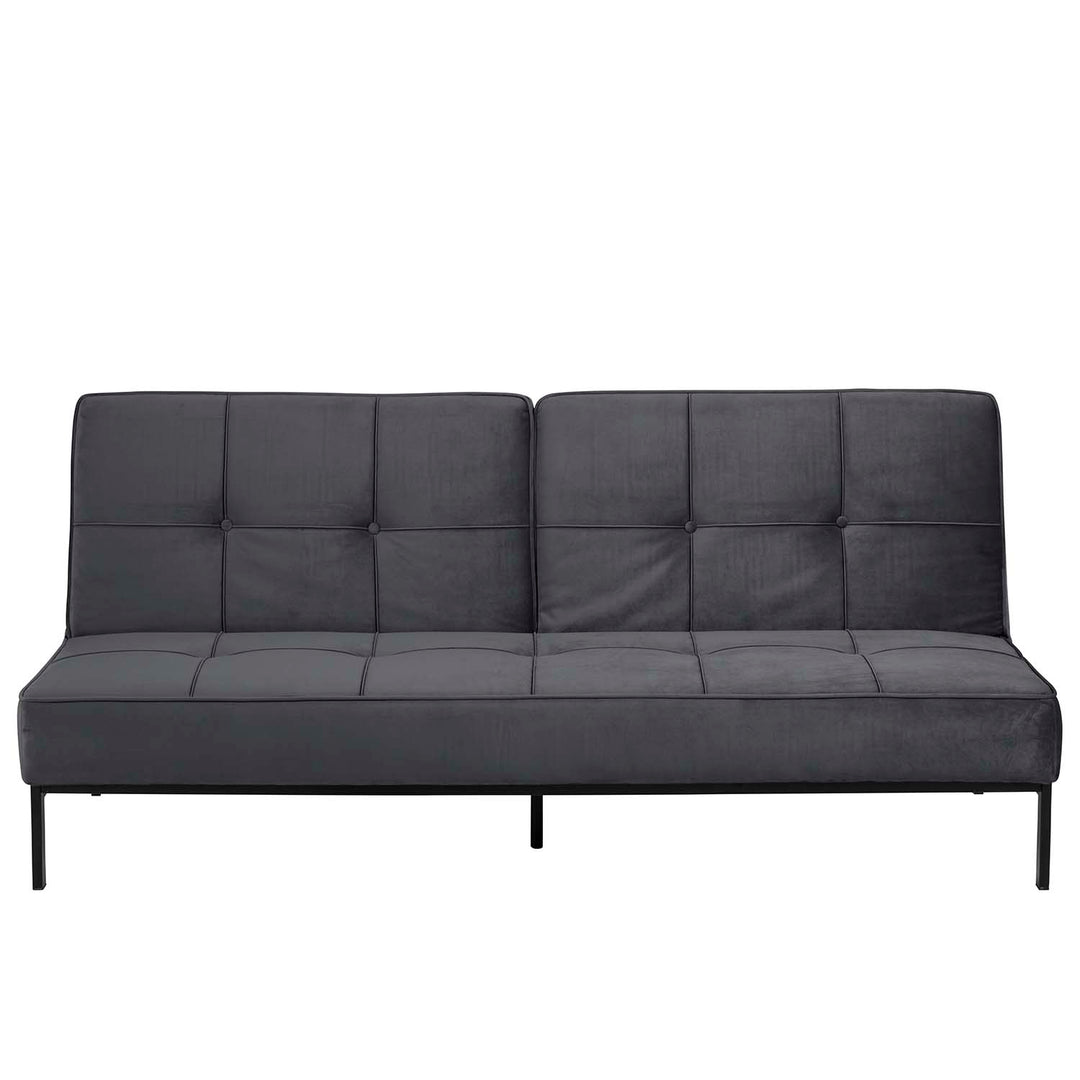 Produktbillede af ACT NORDIC Perugia sovesofa mørkegrå polyester og sort metal i premium kvalitet