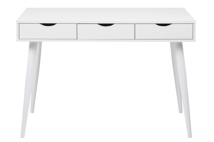 ACT NORDIC Neptun skrivebord hvid melamin/metal m. 3 skuffer 110x50