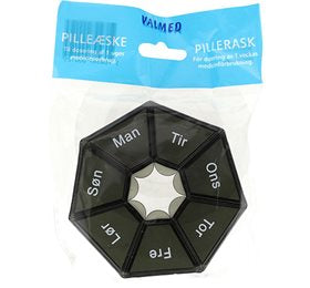 Pilleæske (7 x 1 rum) rund