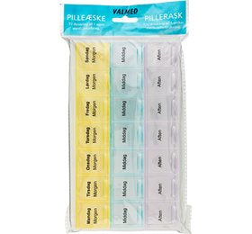 Detaljeret produktbillede af Pilleæske til 1 uges dosering ( 21 rum ) på tilbud