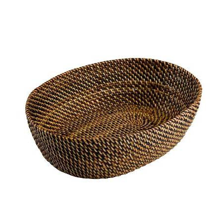 Produktbillede af Pillivuyt Brødkurv oval 24,5 x 18 cm Lys/Mørk brun i premium kvalitet