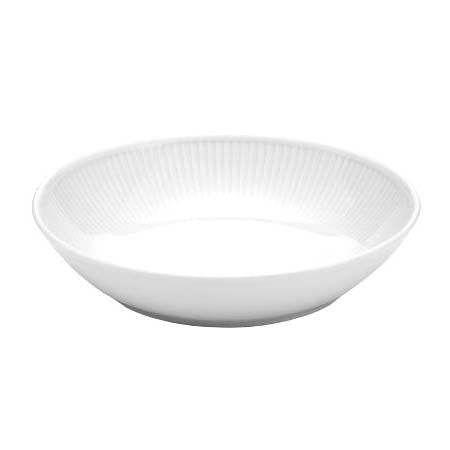 Produktbillede af Pillivuyt Plissé Salat-/pastatallerken dyb Dia 20 cm Hvid i premium kvalitet