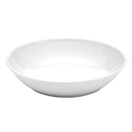 Produktbillede af Pillivuyt Plissé Salat-/pastatallerken dyb Dia 23 cm Hvid i premium kvalitet