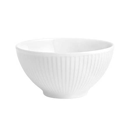 Produktbillede af Pillivuyt Plissé Skål Dia 14 cm 50 cl Hvid i premium kvalitet