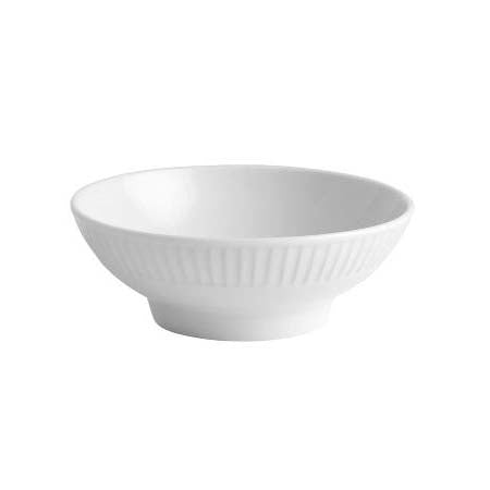 Produktbillede af Pillivuyt Plissé Skål på fod Dia 12 x 4,5 cm Hvid i premium kvalitet