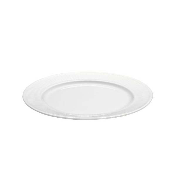Produktbillede af Pillivuyt Plissé Tallerken flad Dia 20 cm Hvid i premium kvalitet