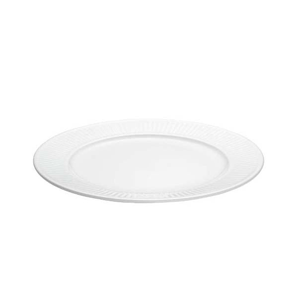 Produktbillede af Pillivuyt Plissé Tallerken flad Dia 22 cm Hvid i premium kvalitet