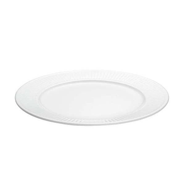 Produktbillede af Pillivuyt Plissé Tallerken flad Dia 26 cm Hvid i premium kvalitet