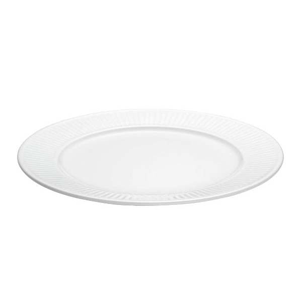 Produktbillede af Pillivuyt Plissé Tallerken flad Dia 28 cm Hvid i premium kvalitet
