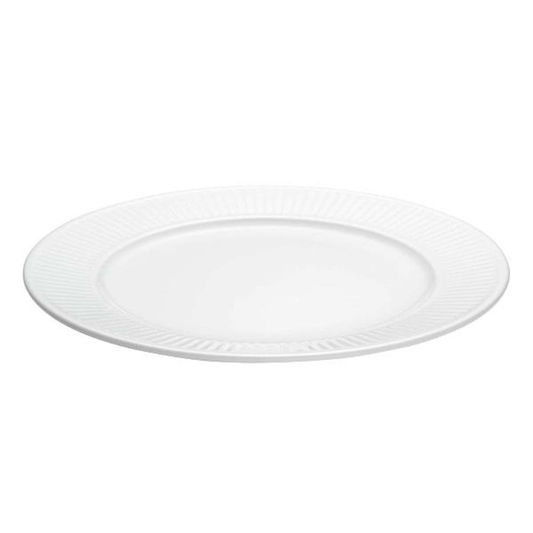Produktbillede af Pillivuyt Plissé Tallerken flad Dia 31,5 cm Hvid i premium kvalitet