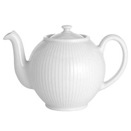 Produktbillede af Pillivuyt Plissé Tekande 0,5 liter Hvid i premium kvalitet