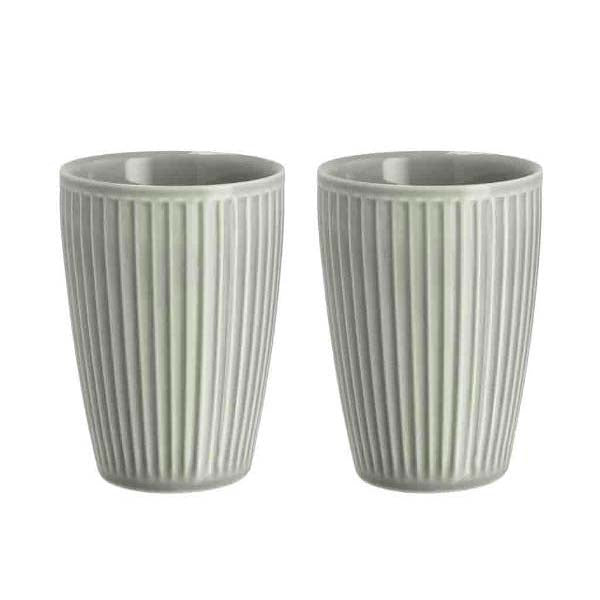 Produktbillede af Pillivuyt Plissé Termokrus Dia 8 x 12 cm 25 cl 2 stk. Arctic Ice i premium kvalitet