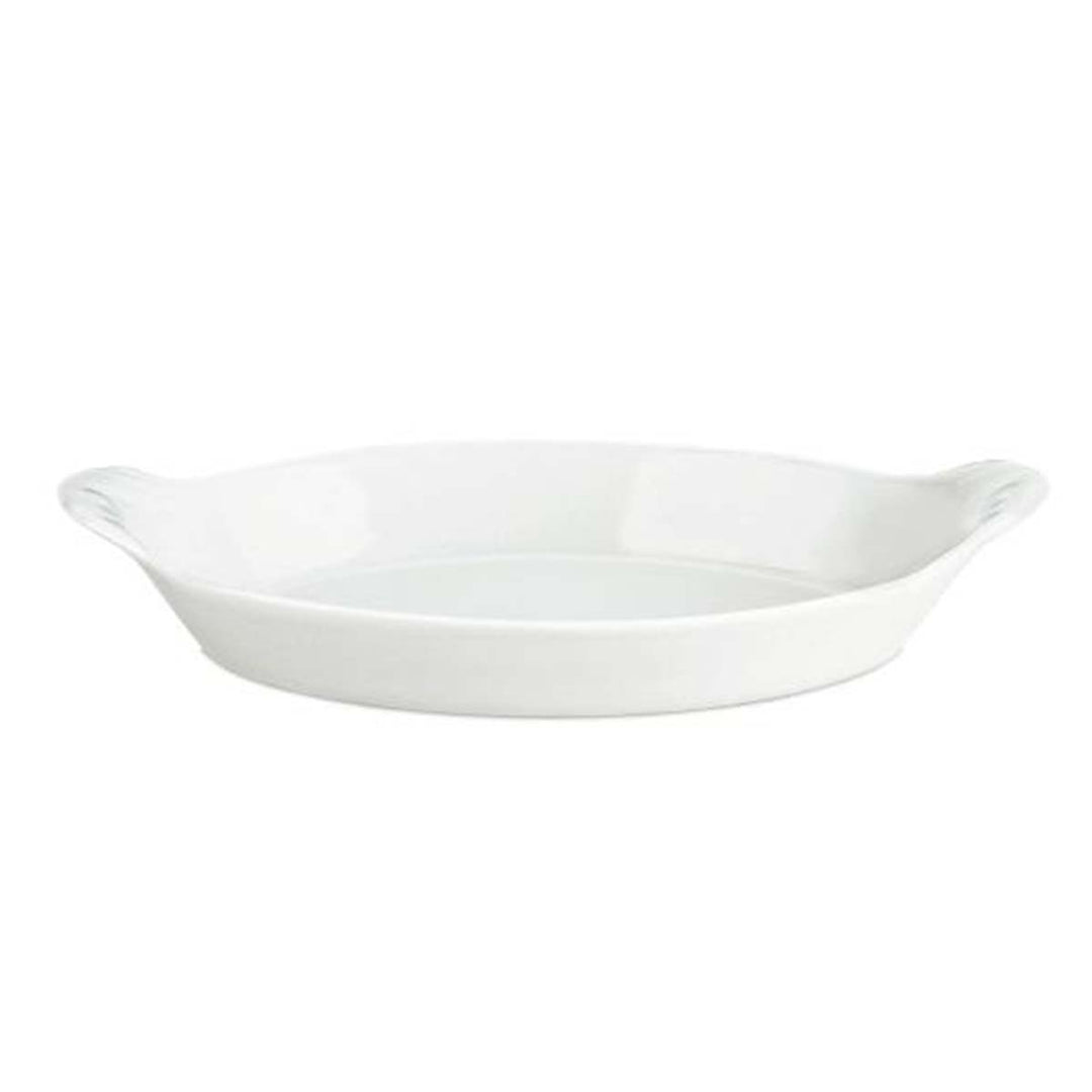 Produktbillede af Pillivuyt Serie Originale Serveringstallerken oval nr. 10 28 x 16 x 3,7 cm Hvid i premium kvalitet