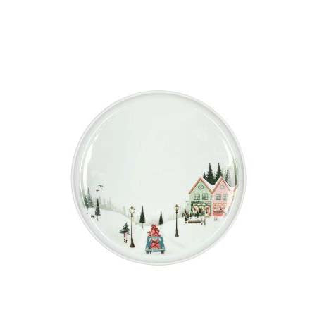 Produktbillede af Pillivuyt Vinter Tallerken flad lige kant Dia 20 x 1,5 cm Hvid i premium kvalitet