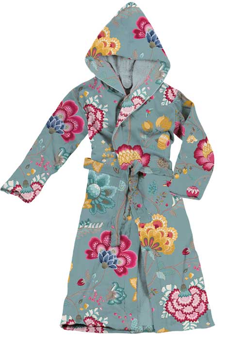 Produktbillede af PIP Floral Fantasy Blue Morgenkåbe XL på tilbud i høj kvalitet
