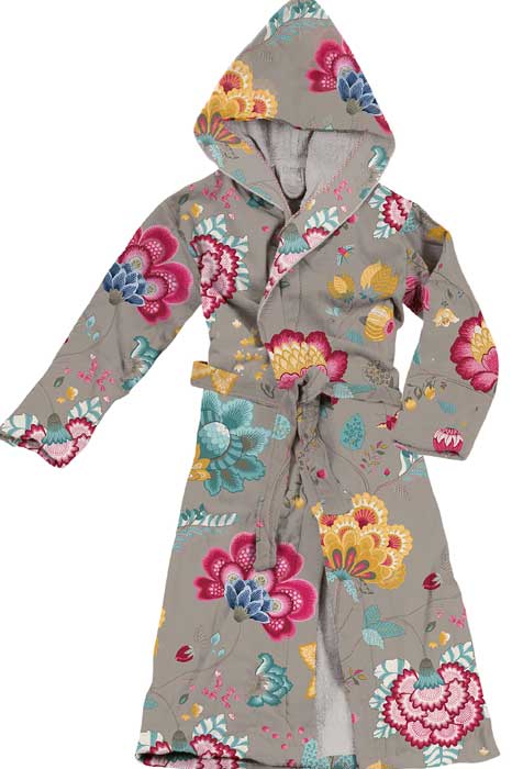 Produktbillede af PIP Floral Fantasy Khaki Morgenkåbe M på tilbud i høj kvalitet