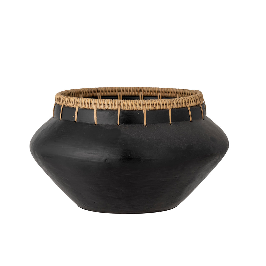 BLOOMINGVILLE Dixon Deko Skål Sort Terrakotta D33xH20 cm