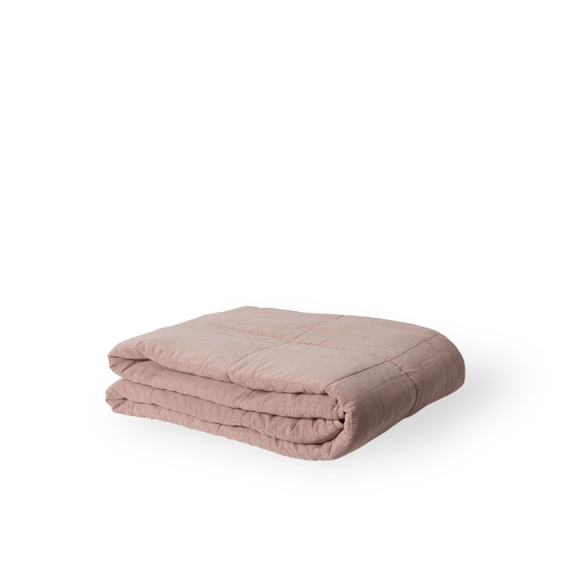 Produktbillede af Plaid gammel rosa 140x200 på tilbud i høj kvalitet