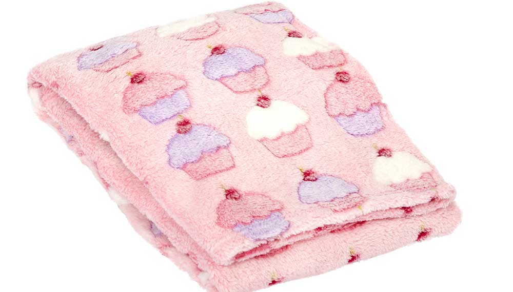 Produktbillede af Baby plaid Kage lyserød BW112-676 på tilbud i høj kvalitet