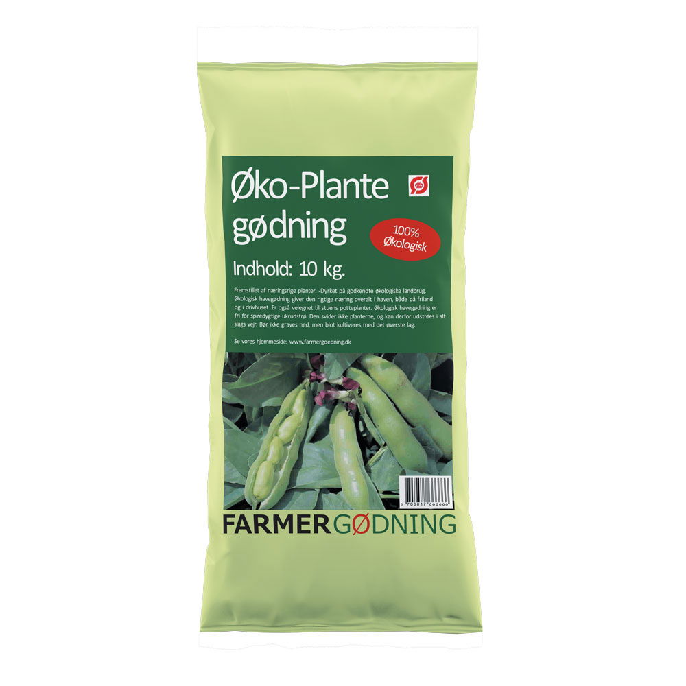 Produktbillede af Farmergødning Økologisk Plantegødning 100 poser á 10 kg på tilbud i høj kvalitet