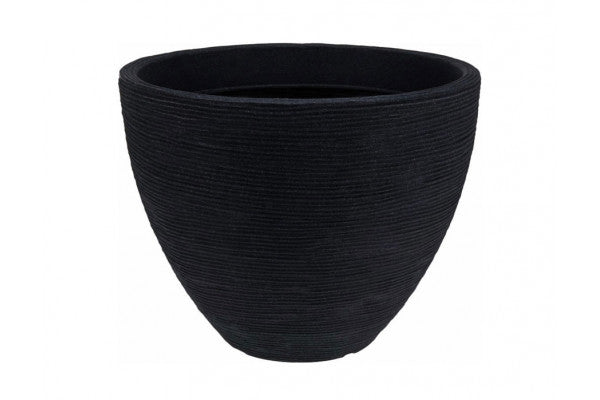 Plastkrukke m/riller - Ø:40|H:31 cm - Antracit ❤ Stort online udvalg i Havemøbelland ❤ Billig fragt og hurtig levering 2 - 5 hverdage ❤ Varenummer: HML-DK3193 / Ean: &