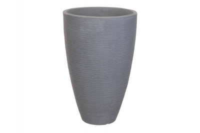 Plastkrukke m/riller - Ø:40|H:60 cm - Grå ❤ Stort online udvalg i Havemøbelland ❤ Billig fragt og hurtig levering 2 - 5 hverdage ❤ Varenummer: HML-DK3192 / Ean: '8711295833939 på lager - Udsalg på DIVER> Planter og plantekrukker Spar op til 66% - Over 312 kendte brands på udsalg
