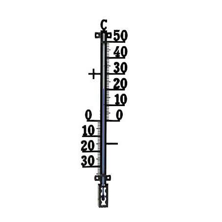 Produktbillede af Plus Termometre Plus termometer til udendørsbrug sort 44cm i premium kvalitet
