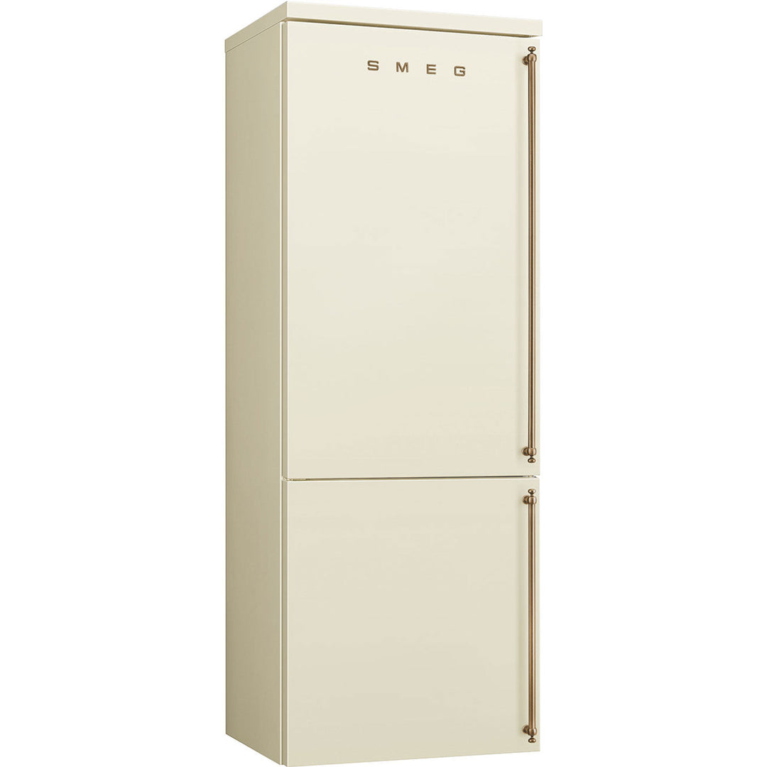 Smeg Smeg FA8005LPO6 venstrehængt køle/fryser 70 cm, creme – vinkelbillede (Køle- /frysekabe)