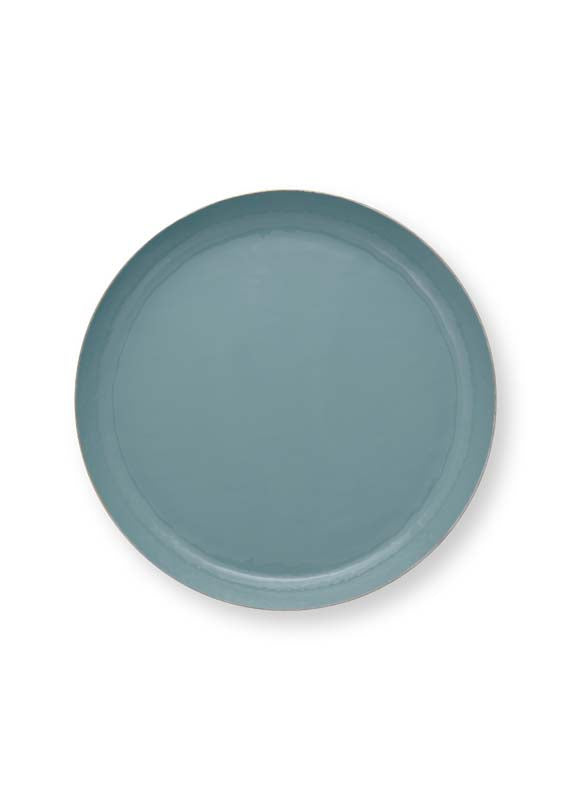 Produktbillede af Tray Enamelled Blue 40cm på tilbud i høj kvalitet