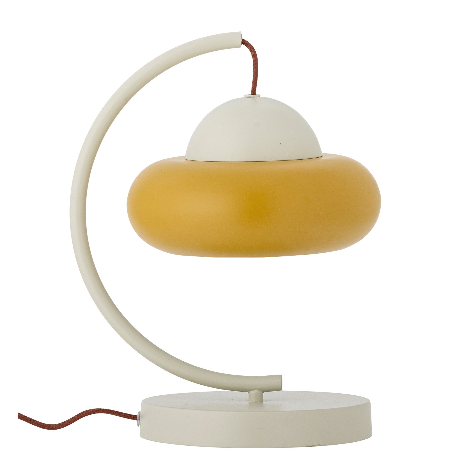 Produktbillede af BLOOMINGVILLE Bubble bordlampe gul og lysegrå metal L27xH34,5xB27 i premium kvalitet