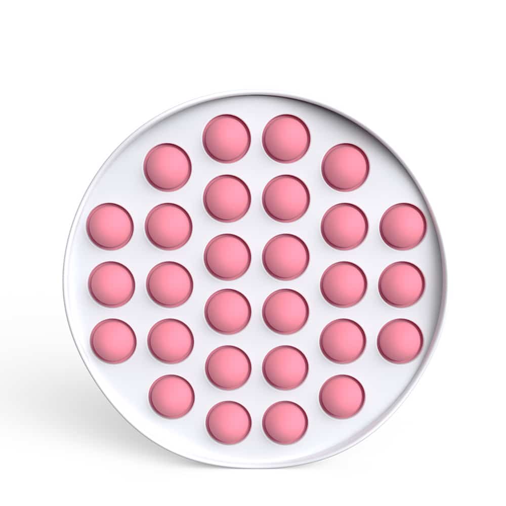 Produktbillede af Køb Fidget Toys Pop It Bubbles Hvid Cirkel (flere farver) Pink på tilbud