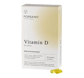 Detaljeret produktbillede af Porsano Vitamin D 95 mcg 90 kapsler på tilbud