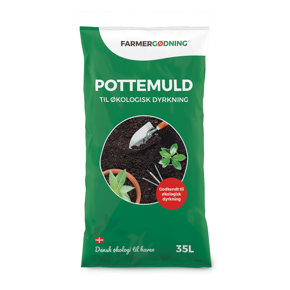 Produktbillede af Pottemuld til økologisk dyrkning 35 liter på tilbud i høj kvalitet