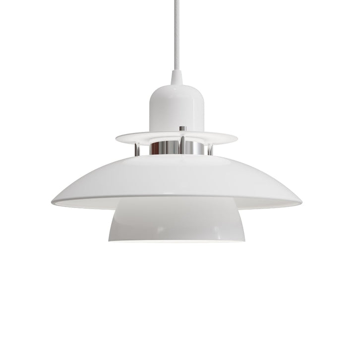 Primus IV Ø28 Pendel Blank Hvid/Krom Belid
