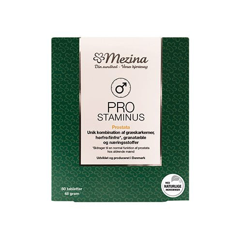 Detaljeret produktbillede af Mezina Pro Staminus 60 tabletter på tilbud