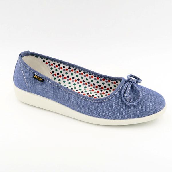 Produktbillede af Køb Ballerina Aerosoft model Denim-Blue 36 på tilbud