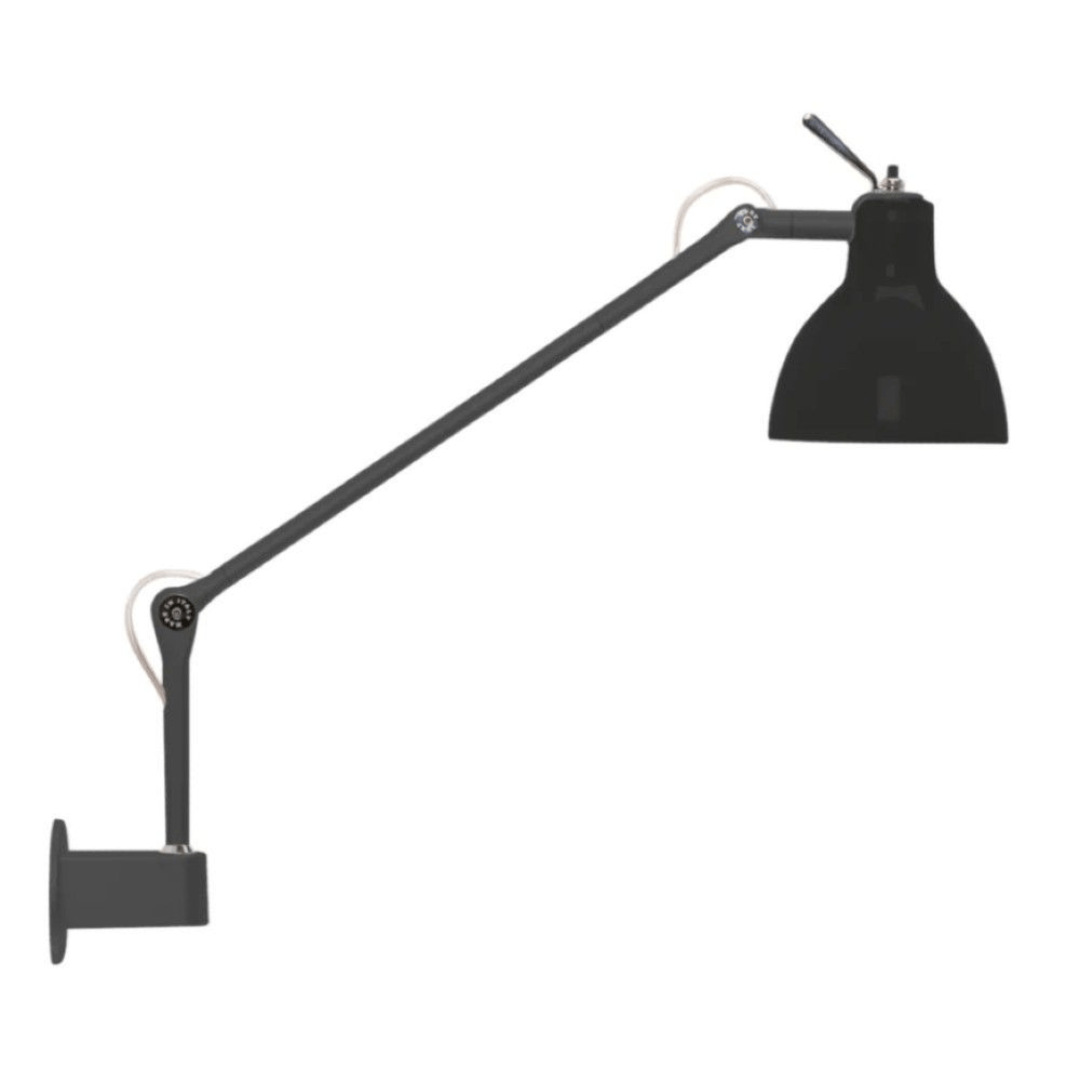 Produktbillede af Luxy W1 Væglampe Mat Sort/Blank Hvid Skærm Rotaliana i premium kvalitet