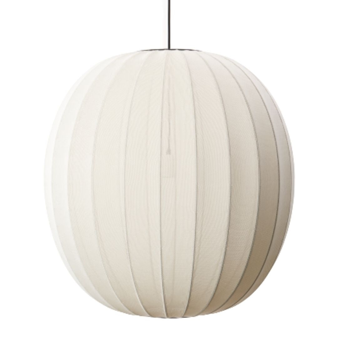 Produktbillede af Knit-Wit 75 Round Pendel Pearl White Made by Hand i premium kvalitet