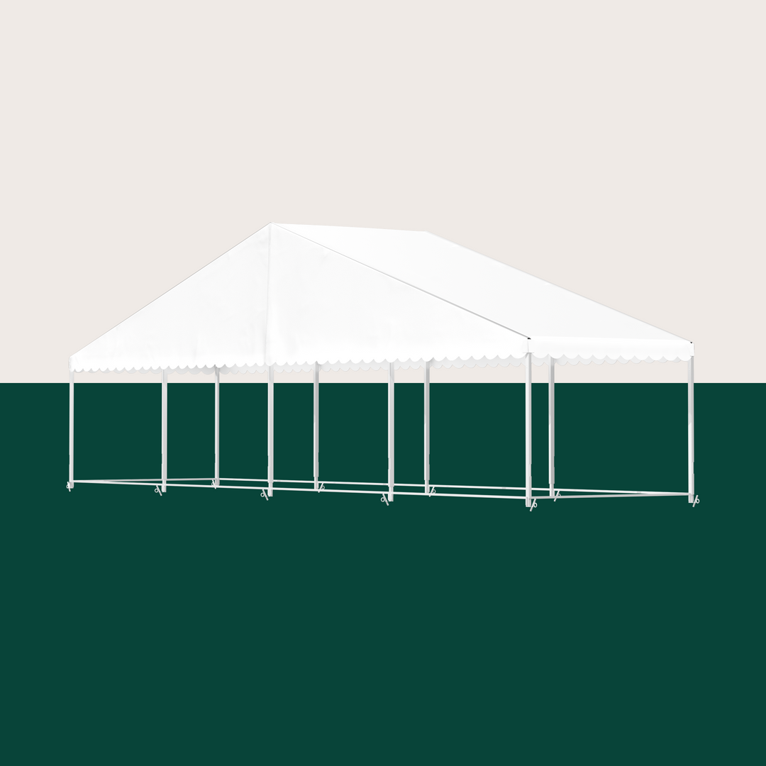 Startfag 12x3m 2,2m 4-spors Hvid