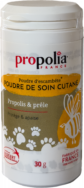 Produktbillede af Propolia Organic Skin Care Powder For Pets 30 g. på tilbud i brug