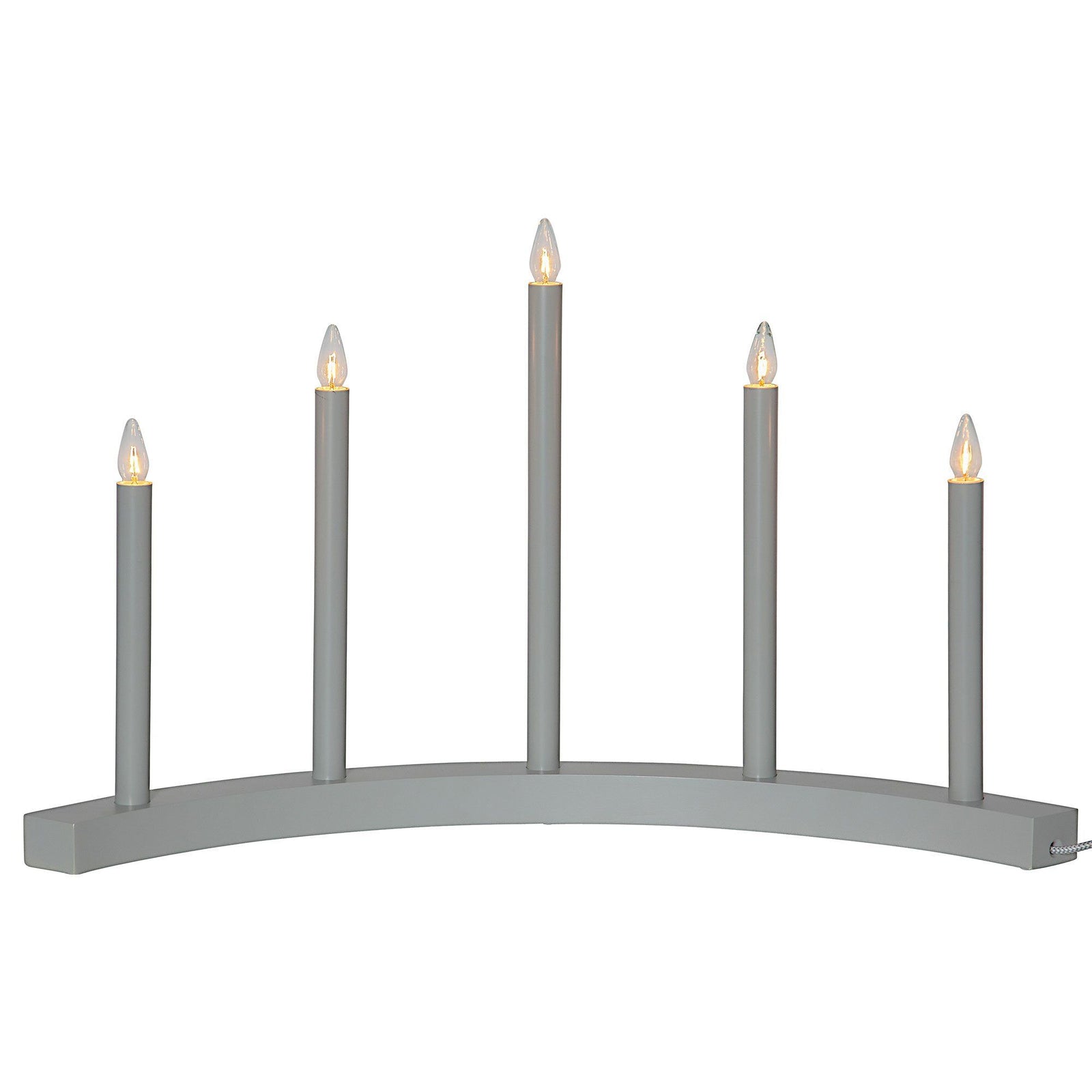 Star trading Star trading Accent lysestage 5 lyskilder, grå – close-up (Lysestage)